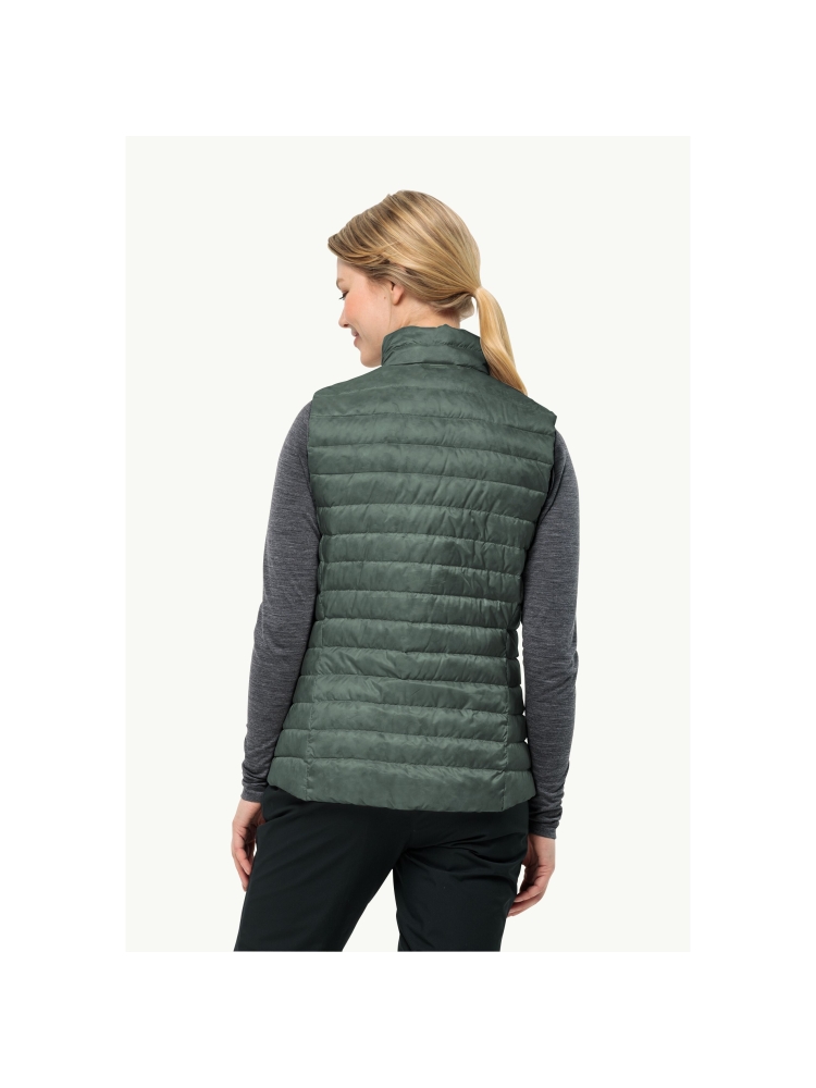 Jack Wolfskin Pilvi Down Vest Women's hedge green 1207771-4311 jassen online bestellen bij Kathmandu Outdoor & Travel