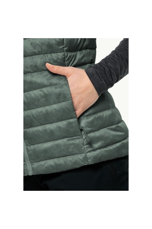 Jack Wolfskin Pilvi Down Vest Women's hedge green 1207771-4311 jassen online bestellen bij Kathmandu Outdoor & Travel