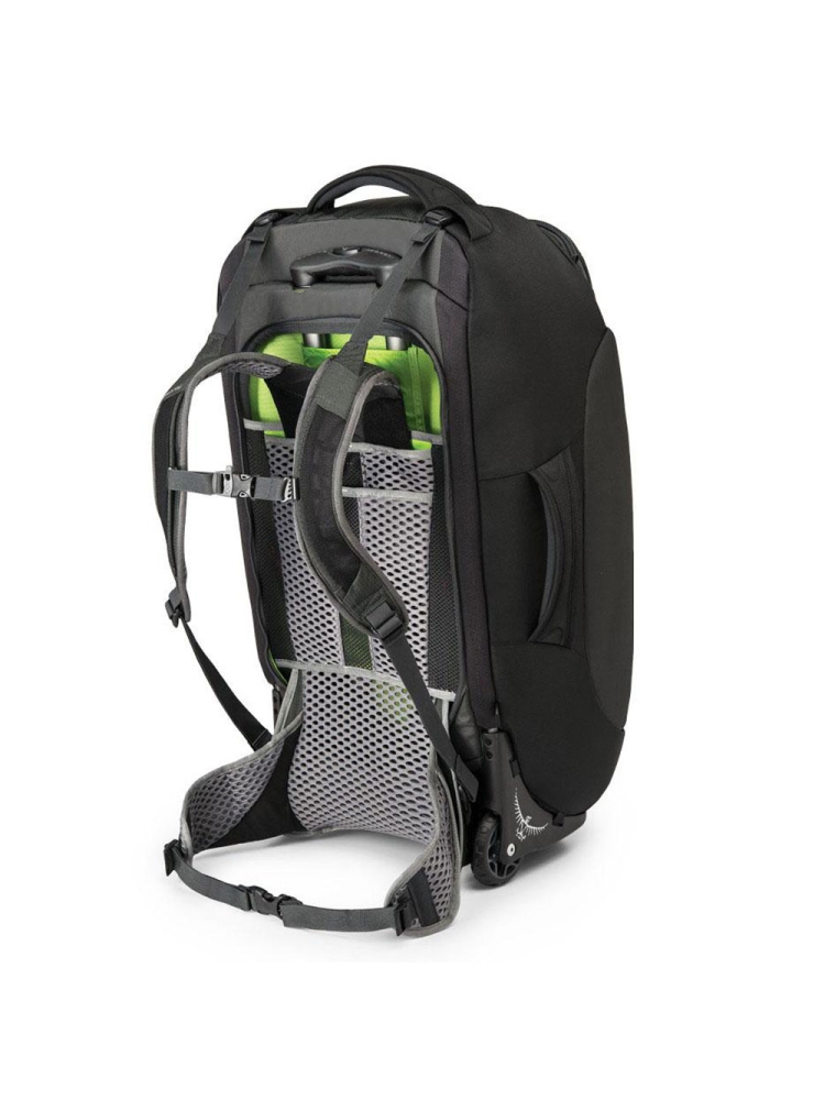 Osprey Sojourn 60 Black 10005389 rolkoffers online bestellen bij Kathmandu Outdoor & Travel