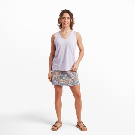 Sherpa Adventure Gear  Asha V-Neck Tank Women's Lavender 