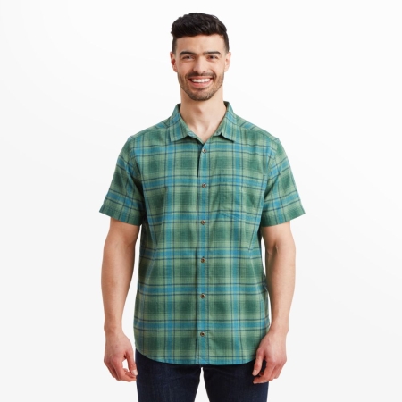 Sherpa Adventure Gear  Faneel Plaid SS Shirt Forest