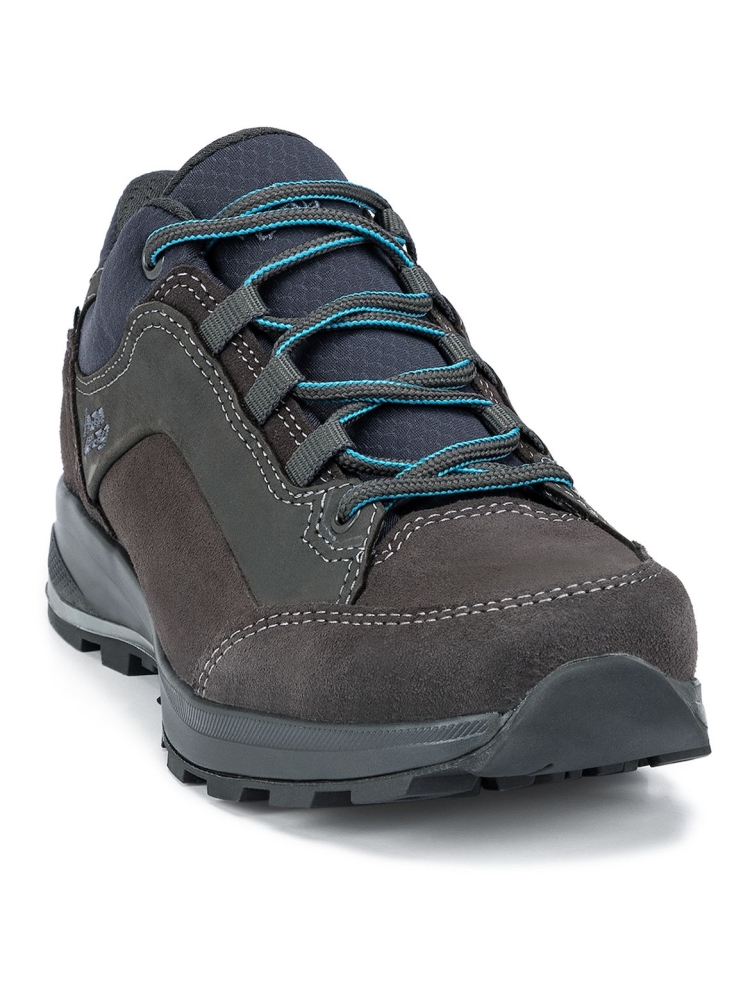 Hanwag Banks Low Lady GTX Asphalt/Ocean 203501-64490 wandelschoenen dames online bestellen bij Kathmandu Outdoor & Travel