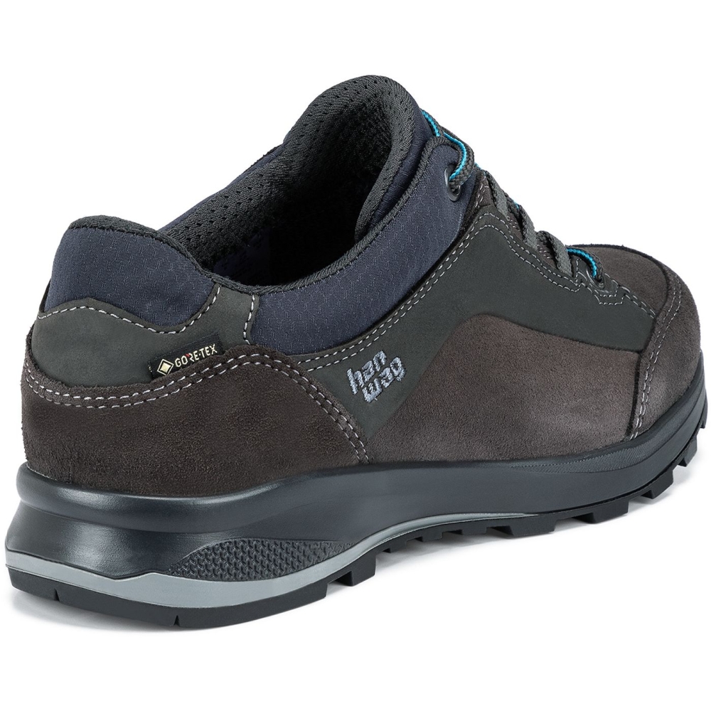 Hanwag Banks Low Lady GTX Asphalt/Ocean 203501-64490 wandelschoenen dames online bestellen bij Kathmandu Outdoor & Travel