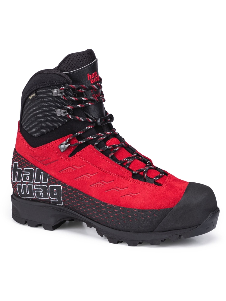 Hanwag Ferrata Tour GTX Red/Black 100700-055012 wandelschoenen heren online bestellen bij Kathmandu Outdoor & Travel