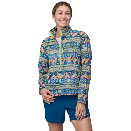 Patagonia  Houdini Stash 1/2 Zip P/O Women's High Hopes Geo: Salamander Gre