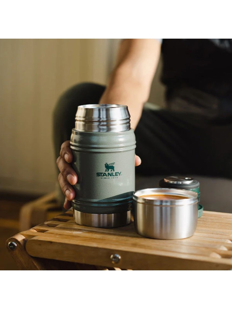 Stanley The Artisan Thermal Food Jar .50L Hammertone Green 10-11426-004 drinkflessen en thermosflessen online bestellen bij Kathmandu Outdoor & Travel