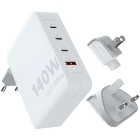 Xtorm  140W GaN-Ultra Travel Charger + USB-C PD Cable White