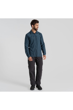 Craghoppers NosiLife LS Pro Shirt V Blue Stone CMS706-BRK shirts en tops online bestellen bij Kathmandu Outdoor & Travel