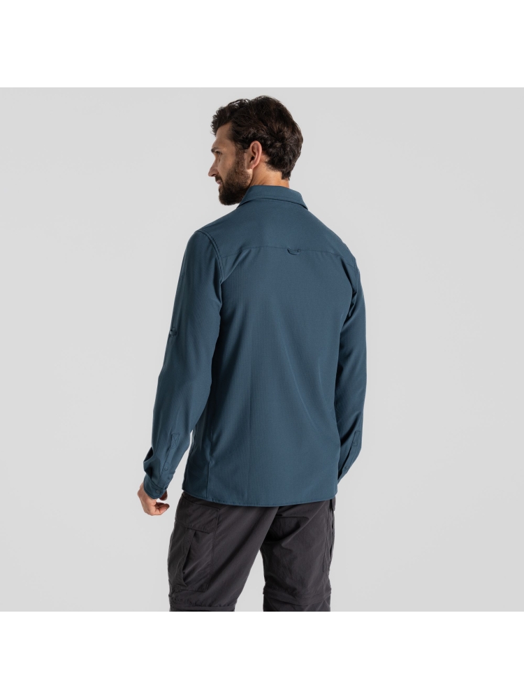 Craghoppers NosiLife LS Pro Shirt V Blue Stone CMS706-BRK shirts en tops online bestellen bij Kathmandu Outdoor & Travel