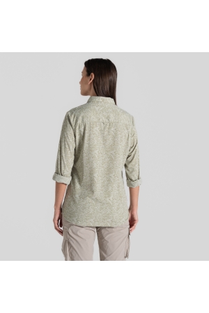 Craghoppers NosiLife Arona LS Shirt Women's Bud Green Print CWS533-PWI shirts en tops online bestellen bij Kathmandu Outdoor & Travel