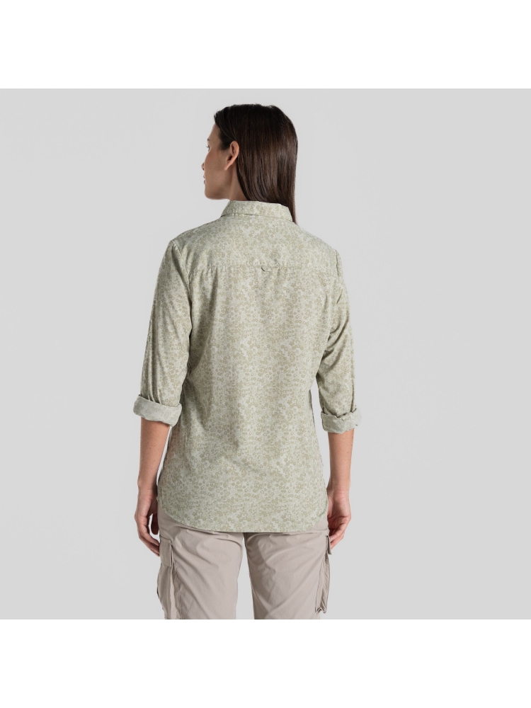 Craghoppers NosiLife Arona LS Shirt Women's Bud Green Print CWS533-PWI shirts en tops online bestellen bij Kathmandu Outdoor & Travel