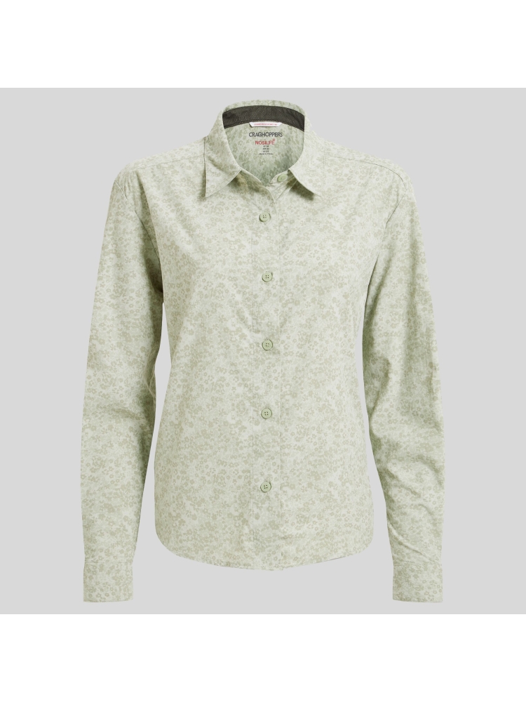 Craghoppers NosiLife Arona LS Shirt Women's Bud Green Print CWS533-PWI shirts en tops online bestellen bij Kathmandu Outdoor & Travel