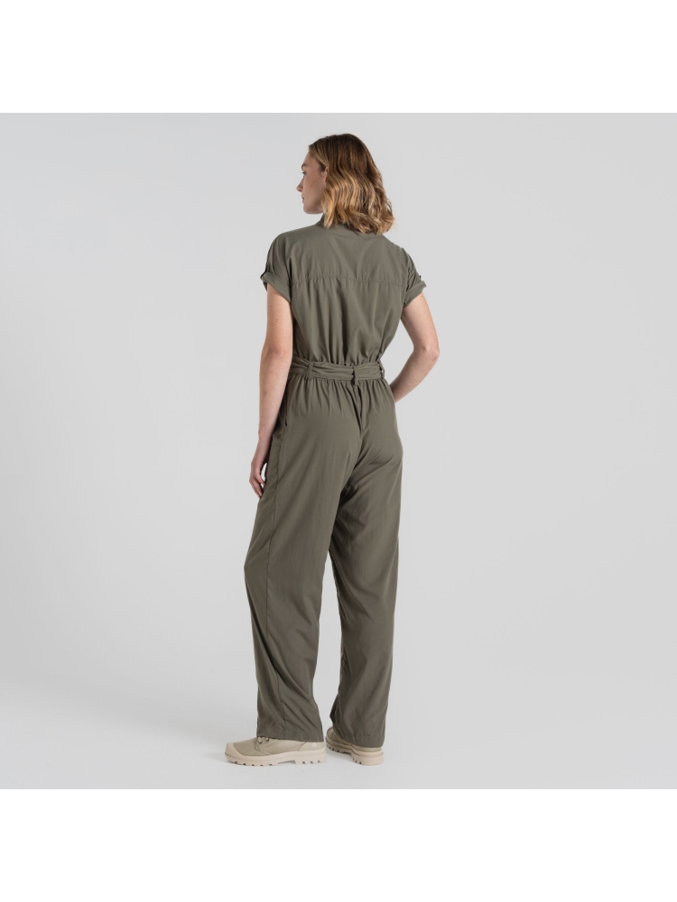 Craghoppers NosiLife Hauku Jumpsuit Women's Wild Olive CWJ1362-CZL broeken online bestellen bij Kathmandu Outdoor & Travel