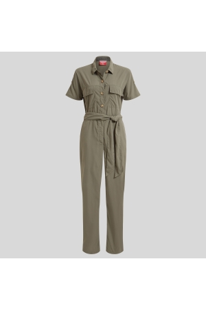 Craghoppers NosiLife Hauku Jumpsuit Women's Wild Olive CWJ1362-CZL broeken online bestellen bij Kathmandu Outdoor & Travel