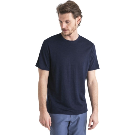 Icebreaker  Merino Linen SS Tee Navy