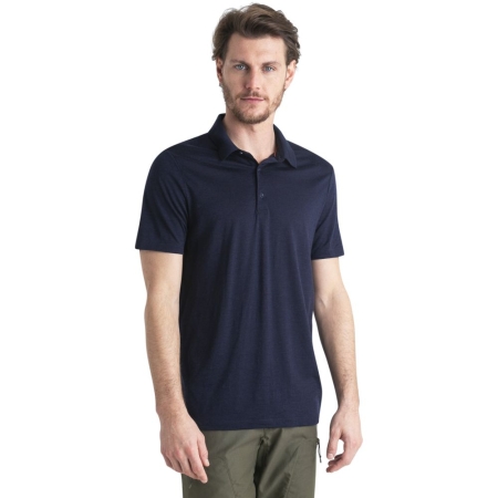 Icebreaker  Merino 150 Tech Lite III SS Polo Midnight Navy