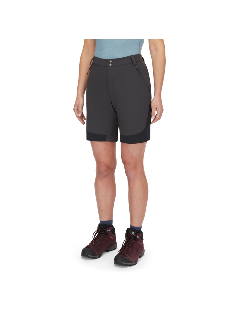 Rab Torque Mountain Shorts 8 Inch Women's Anthracite/Black QFV-97-ANB broeken online bestellen bij Kathmandu Outdoor & Travel