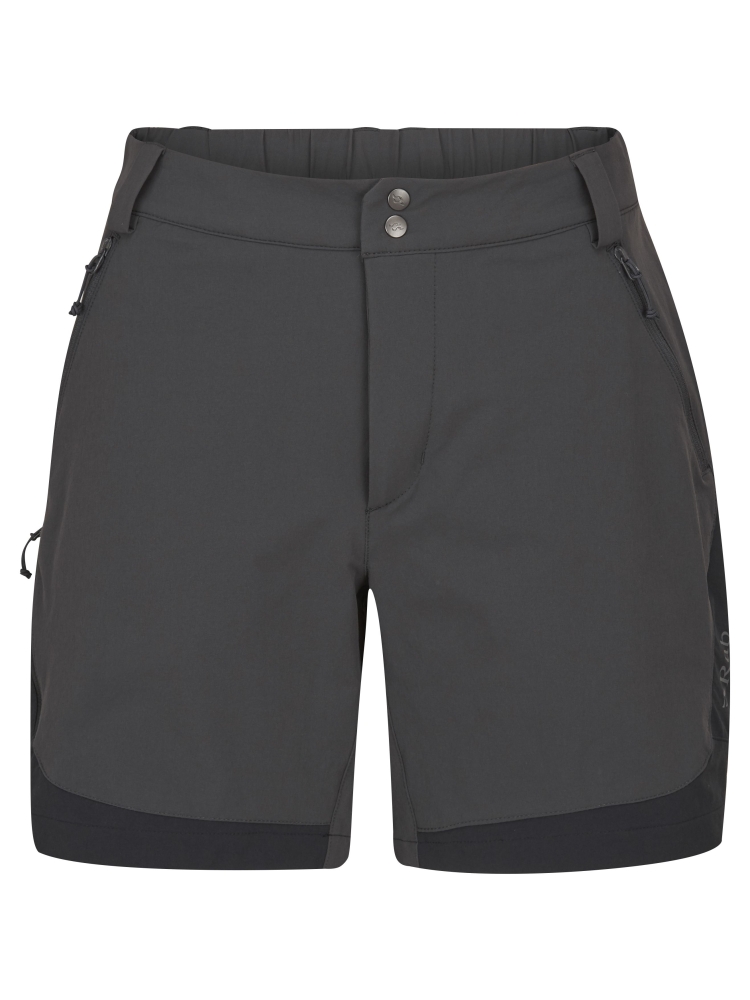 Rab Torque Mountain Shorts 8 Inch Women's Anthracite/Black QFV-97-ANB broeken online bestellen bij Kathmandu Outdoor & Travel