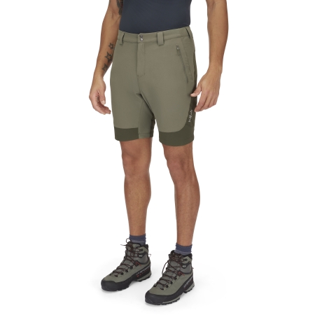 Rab  Torque Mountain Shorts 10 Inch Light Khaki/Army