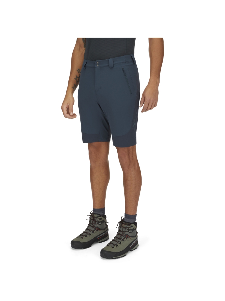 Rab Torque Mountain Shorts 8 Inch Tempest Blue/Deep Ink QFV-96-TMD broeken online bestellen bij Kathmandu Outdoor & Travel