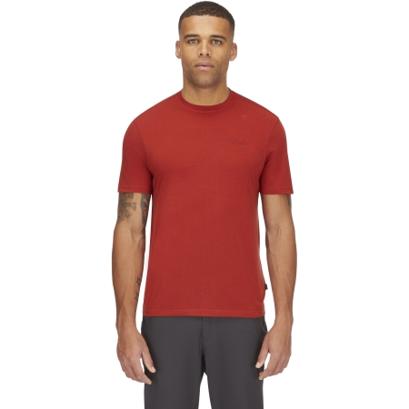 Rab  Crimp Logo Tee Tuscan Red