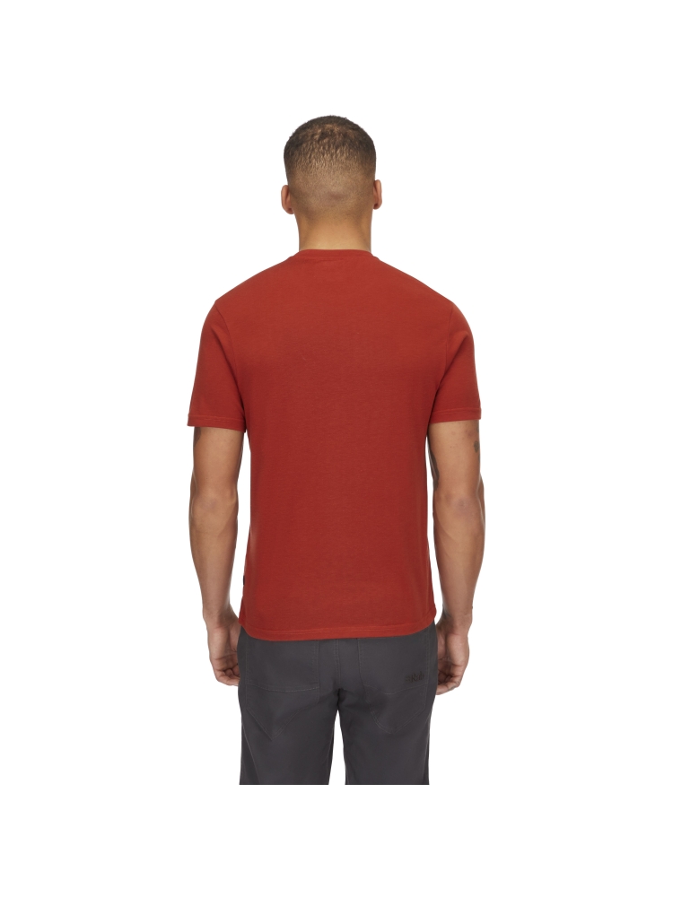 Rab Crimp Logo Tee Tuscan Red QBL-67-TRD shirts en tops online bestellen bij Kathmandu Outdoor & Travel