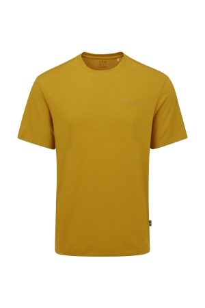 Rab Crimp Logo Tee Sahara QBL-67-SAH shirts en tops online bestellen bij Kathmandu Outdoor & Travel