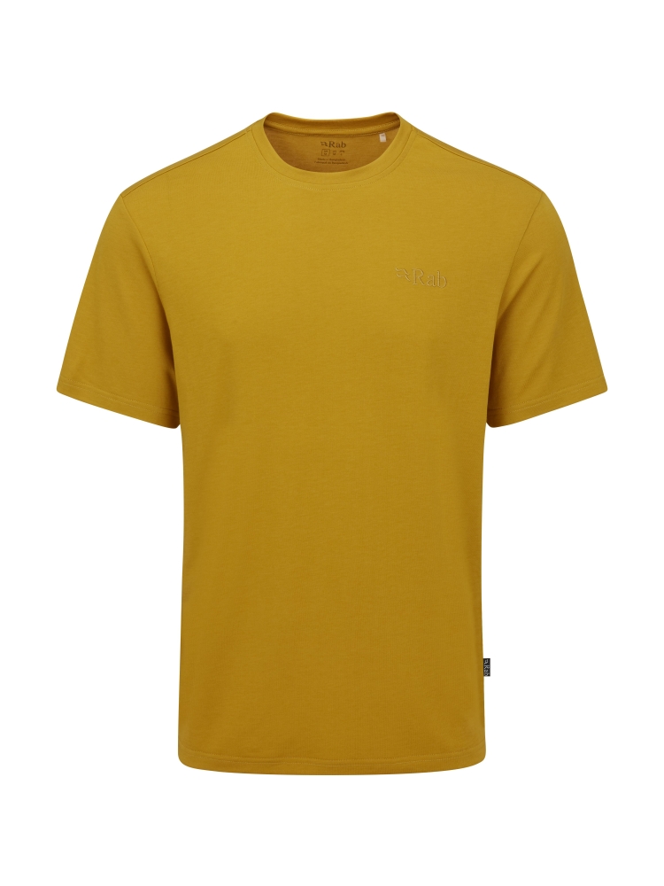 Rab Crimp Logo Tee Sahara QBL-67-SAH shirts en tops online bestellen bij Kathmandu Outdoor & Travel