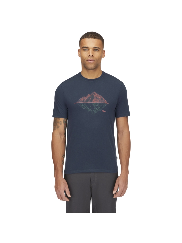 Rab Crimp Reflection Tee Tempest Blue QBL-72-TMB shirts en tops online bestellen bij Kathmandu Outdoor & Travel