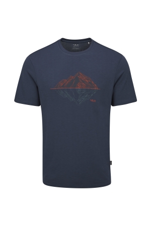 Rab Crimp Reflection Tee Tempest Blue QBL-72-TMB shirts en tops online bestellen bij Kathmandu Outdoor & Travel