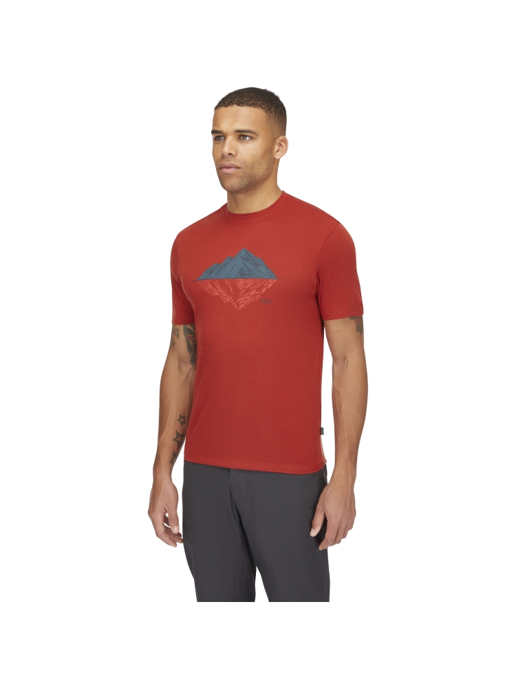 Rab Crimp Reflection Tee Tuscan Red QBL-72-TRD shirts en tops online bestellen bij Kathmandu Outdoor & Travel