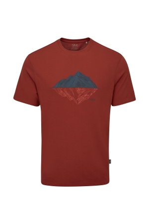 Rab Crimp Reflection Tee Tuscan Red QBL-72-TRD shirts en tops online bestellen bij Kathmandu Outdoor & Travel