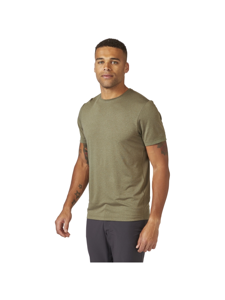 Rab Mantle Tee Light Khaki QBL-46-LKH shirts en tops online bestellen bij Kathmandu Outdoor & Travel