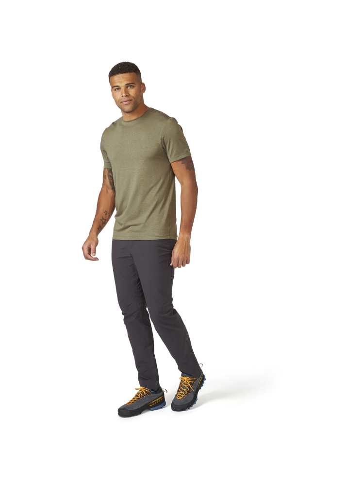 Rab Mantle Tee Light Khaki QBL-46-LKH shirts en tops online bestellen bij Kathmandu Outdoor & Travel