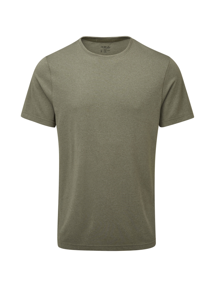 Rab Mantle Tee Light Khaki QBL-46-LKH shirts en tops online bestellen bij Kathmandu Outdoor & Travel