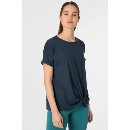 Super Natural  JP Knot Tee Women's Blueberry