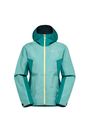 La Sportiva Discover Shell Jkt Women's Juniper/Everglade Q75-734733 jassen online bestellen bij Kathmandu Outdoor & Travel