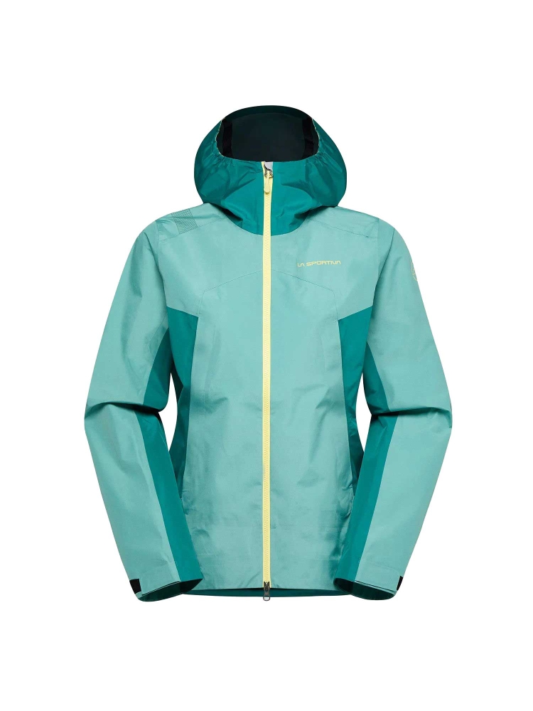 La Sportiva Discover Shell Jkt Women's Juniper/Everglade Q75-734733 jassen online bestellen bij Kathmandu Outdoor & Travel