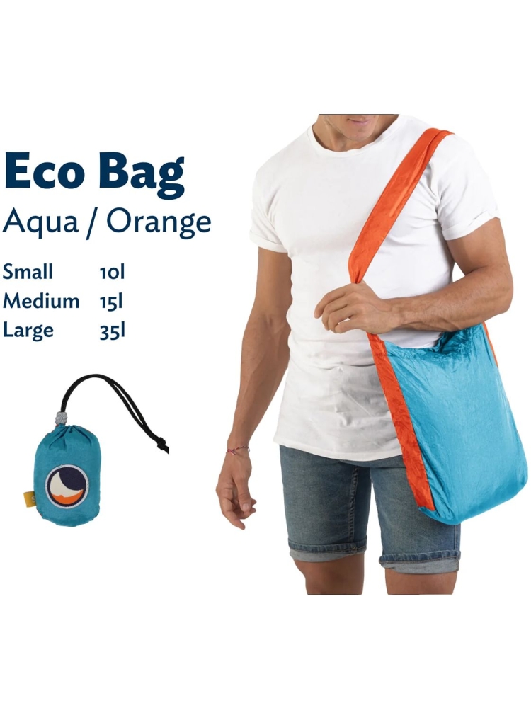 Ticket to the Moon Eco Market Bag M Aqua,Orange TMMB1535 tassen online bestellen bij Kathmandu Outdoor & Travel