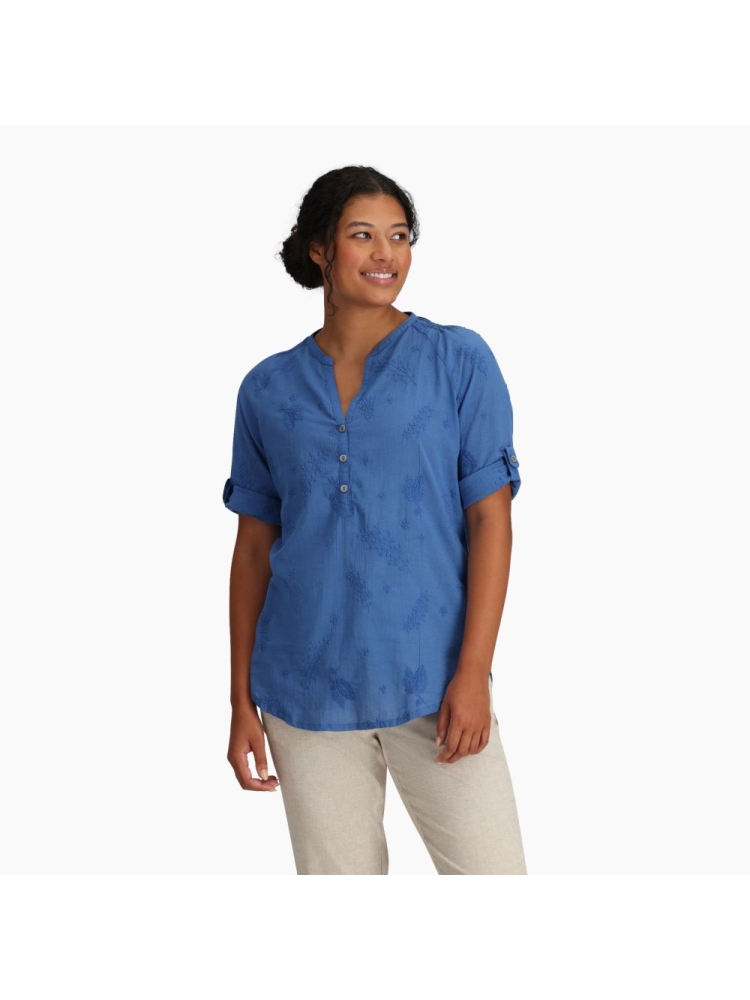 Royal Robbins Oasis II 3/4 Sleeve Women's Chicory Blue Y622019-403 shirts en tops online bestellen bij Kathmandu Outdoor & Travel