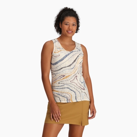 Royal Robbins  Featherweight Tank Women's Ivory Tidal Pt