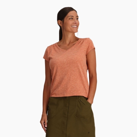 Royal Robbins  Featherweight Slub Tee Women's Baked Clay Nisene