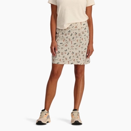 Royal Robbins  Discovery III Printed Skort Women's Lt Khaki Wilder Pt