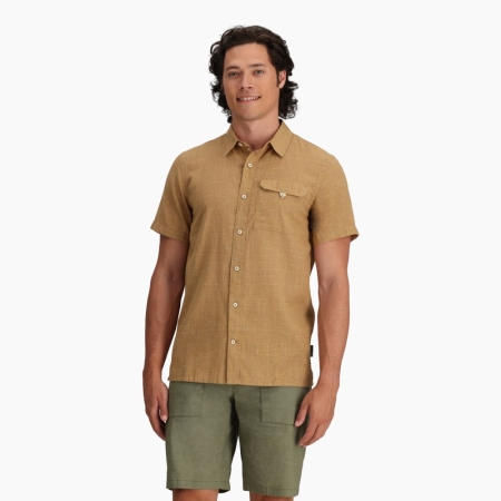 Royal Robbins  Hempline Spaced S/S  Bistre