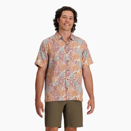 Royal Robbins  Comino Leaf Short Sleeve  Baked Clay Bonsall