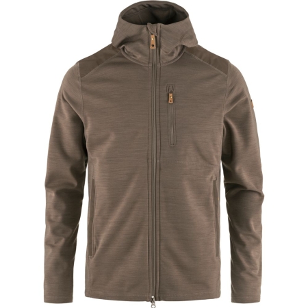 Fjällräven  Keb Fleece Hoodie Suede Brown