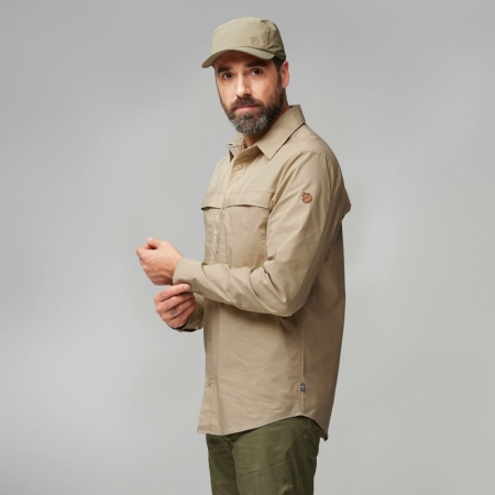 Fjällräven  Abisko Trail Shirt Long Sleeve Fossil