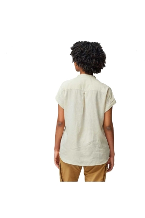 Fjällräven Övik Hemp Shirt Short Sleeve Women's Chalk White 14600160-113 shirts en tops online bestellen bij Kathmandu Outdoor & Travel