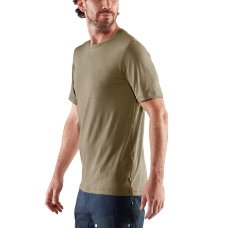 Fjällräven  Abisko Wool Short Sleeve Laurel Green