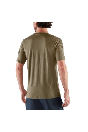 Fjällräven Abisko Wool Short Sleeve Laurel Green 87193-625 shirts en tops online bestellen bij Kathmandu Outdoor & Travel